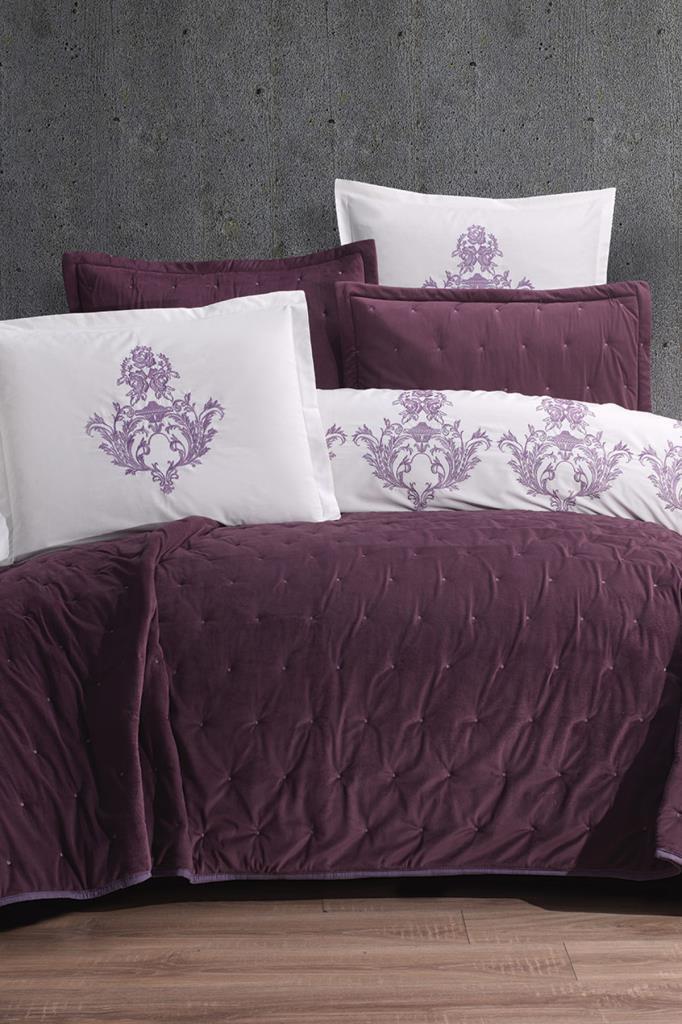 Çeyiz Diyarı La Donna 10 Parça Çeyiz Seti Mürdüm - 1