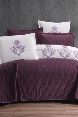 Çeyiz Diyarı La Donna 10 Parça Çeyiz Seti Mürdüm - 1