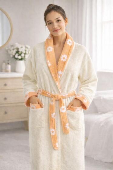 Çeyiz Diyarı Lorden Şal Yaka Tek Bornoz - Çeyiz Diyarı