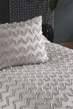 Çeyiz Diyarı Lumpa 2 Parça Tek Kişilik Pike Takımı Gri - 6