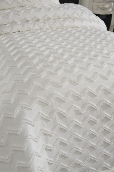 Çeyiz Diyarı Lumpa 2 Parça Tek Kişilik Pike Takımı Krem - Çeyiz Diyarı (1)