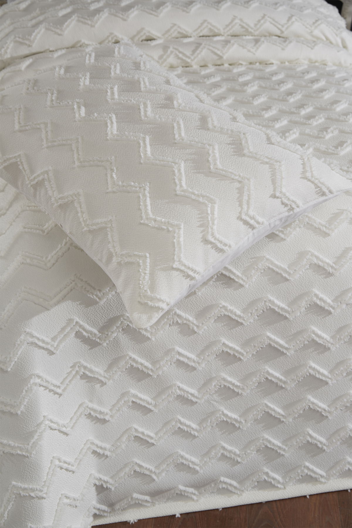 Çeyiz Diyarı Lumpa 2 Parça Tek Kişilik Pike Takımı Krem - 5