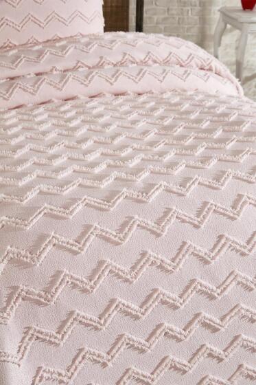 Çeyiz Diyarı Lumpa 2 Parça Tek Kişilik Pike Takımı Pudra - Çeyiz Diyarı (1)