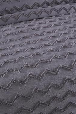 Çeyiz Diyarı Lumpa 3 Parça Çift Kişilik Pike Takımı Antrasit - 3