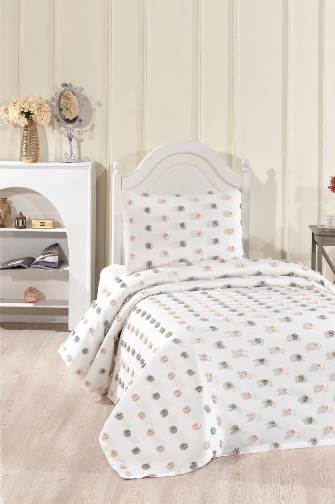 Çeyiz Diyarı Lunessa 2 Parça Tek Kişilik Pike Takımı - 1