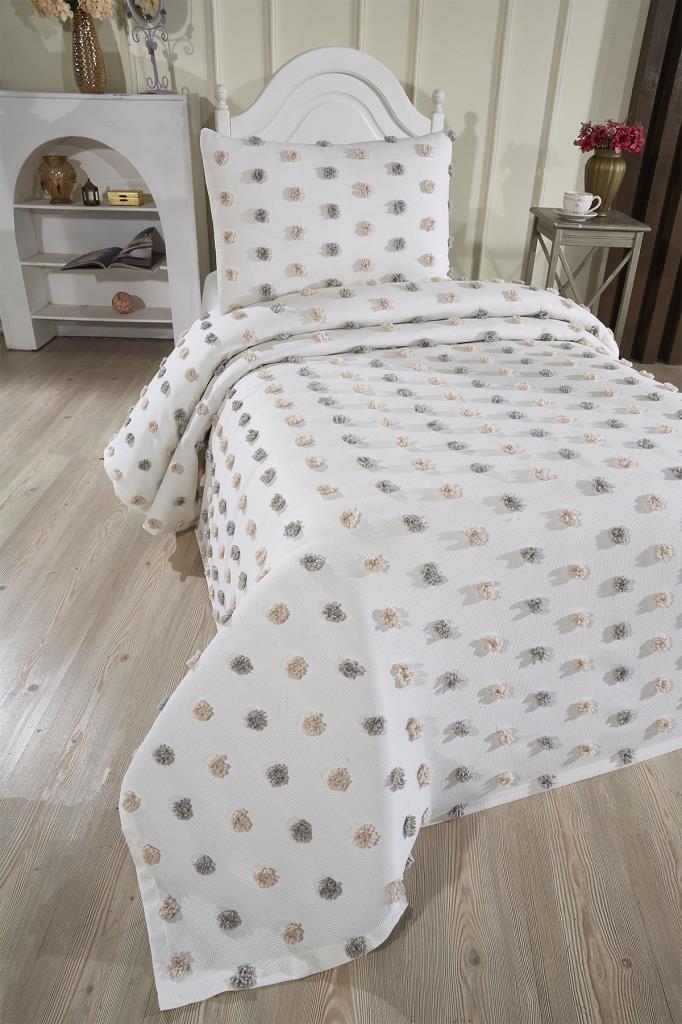 Çeyiz Diyarı Lunessa 2 Parça Tek Kişilik Pike Takımı - 2