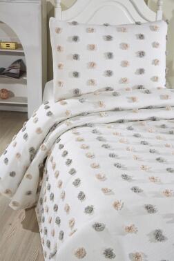 Çeyiz Diyarı Lunessa 2 Parça Tek Kişilik Pike Takımı - 3