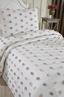 Çeyiz Diyarı Lunessa 2 Parça Tek Kişilik Pike Takımı - 6