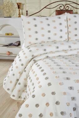 Çeyiz Diyarı Lunessa 3 Parça Çift Kişilik Pike Takımı - 2
