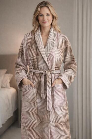 Çeyiz Diyarı Marinox Şal Yaka Tek Bornoz - Çeyiz Diyarı