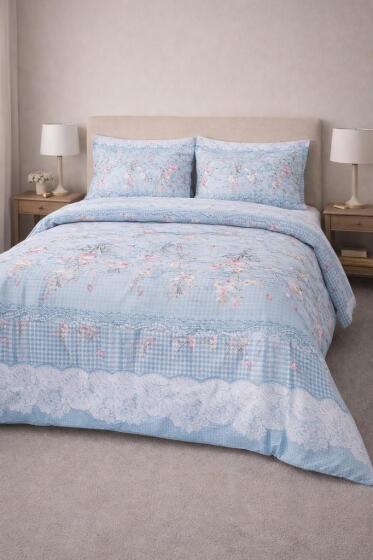 Çeyiz Diyarı Mavilim Çift Kişilik Nevresim Takımı - Çeyiz Diyarı