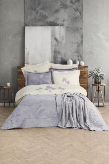 Çeyiz Diyarı Palmira 10 Parça Çeyiz Seti Gri - Çeyiz Diyarı