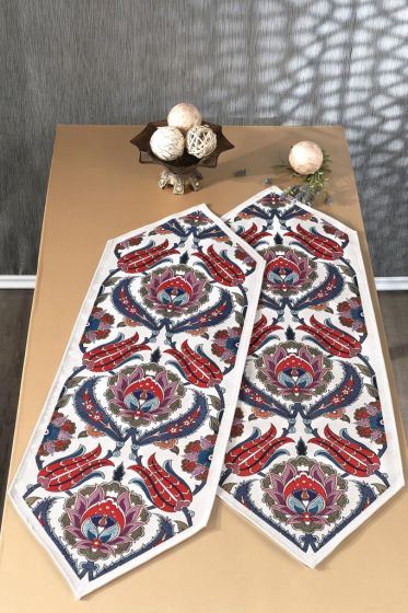 Çeyiz Diyarı Pınar 2li Lüks Runner 45x140 Cm - Çeyiz Diyarı