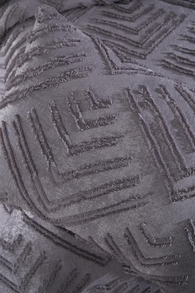 Çeyiz Diyarı Pine 2 Parça Tek Kişilik Pike Takımı Antrasit - 6