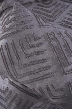 Çeyiz Diyarı Pine 2 Parça Tek Kişilik Pike Takımı Antrasit - 6