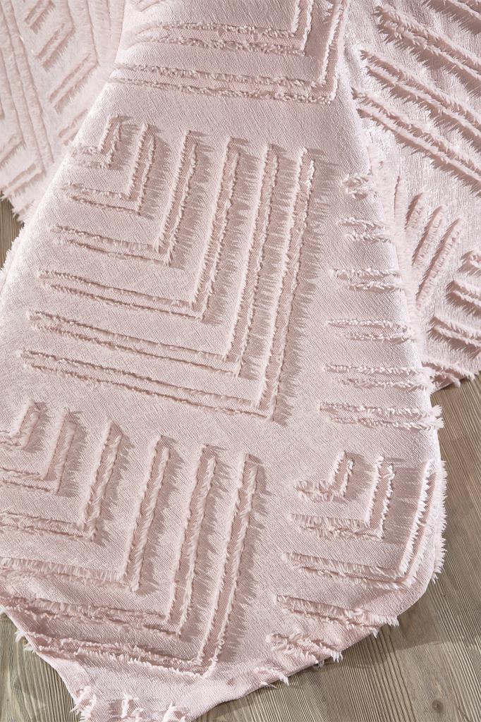 Çeyiz Diyarı Pine 2 Parça Tek Kişilik Pike Takımı Pudra - 3