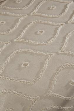 Çeyiz Diyarı Pirot 2 Parça Tek Kişilik Pike Takımı Bej - 4