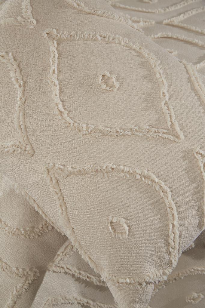 Çeyiz Diyarı Pirot 2 Parça Tek Kişilik Pike Takımı Bej - 5