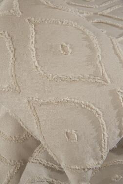 Çeyiz Diyarı Pirot 2 Parça Tek Kişilik Pike Takımı Bej - 5