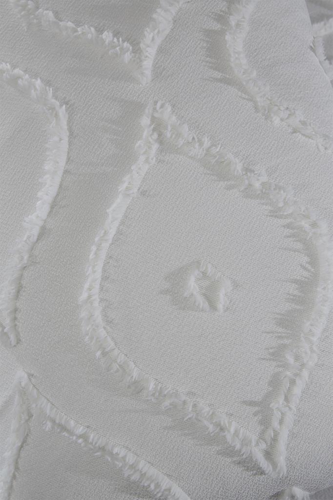 Çeyiz Diyarı Pirot 2 Parça Tek Kişilik Pike Takımı Krem - 6