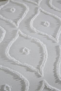 Çeyiz Diyarı Pirot 3 Parça Çift Kişilik Pike Takımı Krem - 2