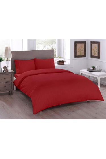 Çeyiz Diyarı Pure Çift Kişilik Nevresim Seti 200x200 Kırmızı - Çeyiz Diyarı (1)