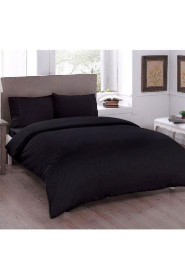 Çeyiz Diyarı Pure Çift Kişilik Nevresim Seti 200x200 Siyah - Çeyiz Diyarı (1)