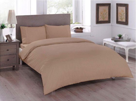 Çeyiz Diyarı Pure Çift Kişilik Nevresim Seti Cappucino - Çeyiz Diyarı (1)