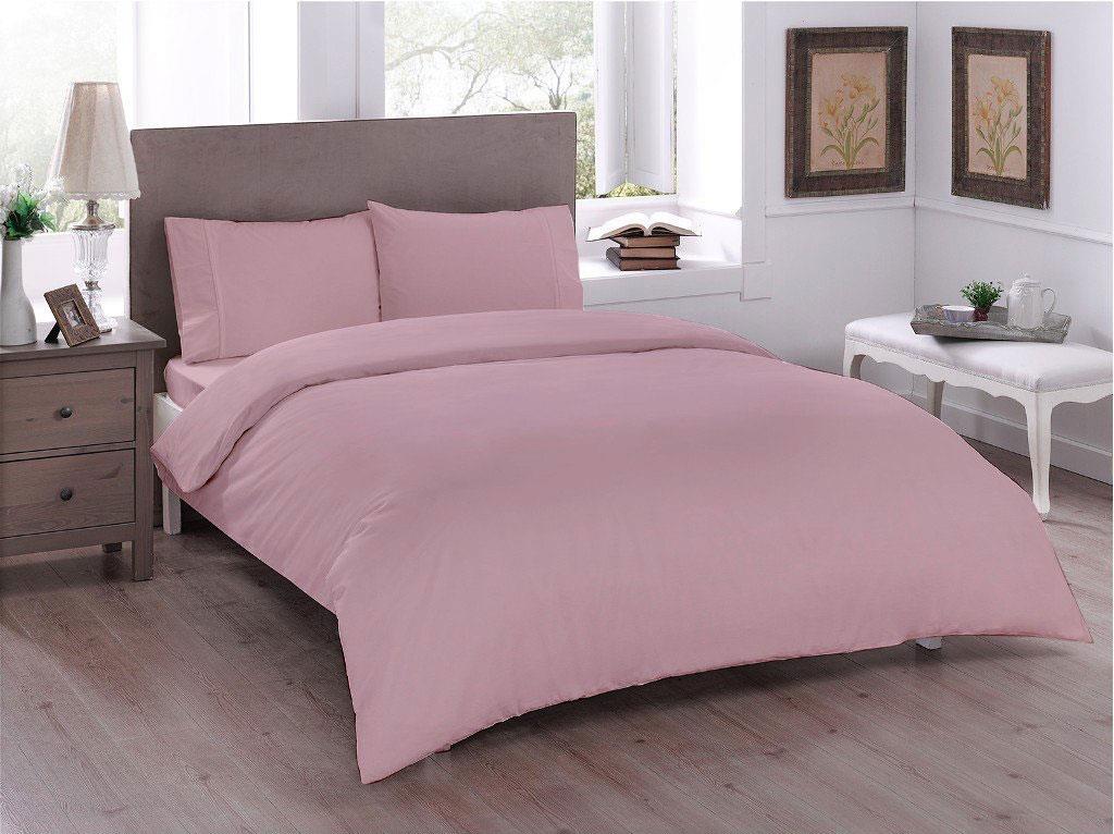 Çeyiz Diyarı Pure Çift Kişilik Nevresim Seti Pudra - 2