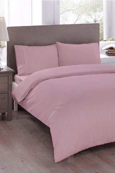 Çeyiz Diyarı Pure King Size Nevresim Seti 220x230 Pudra - Çeyiz Diyarı