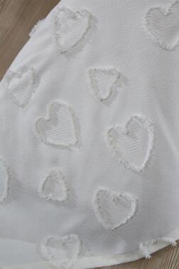 Çeyiz Diyarı Pure Love 3 Parça Çift Kişilik Pike Takımı Krem - 4