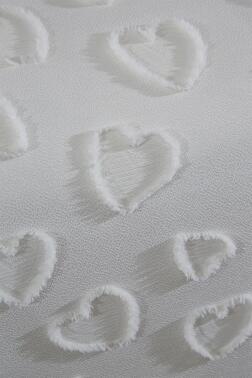 Çeyiz Diyarı Pure Love 3 Parça Çift Kişilik Pike Takımı Krem - 5