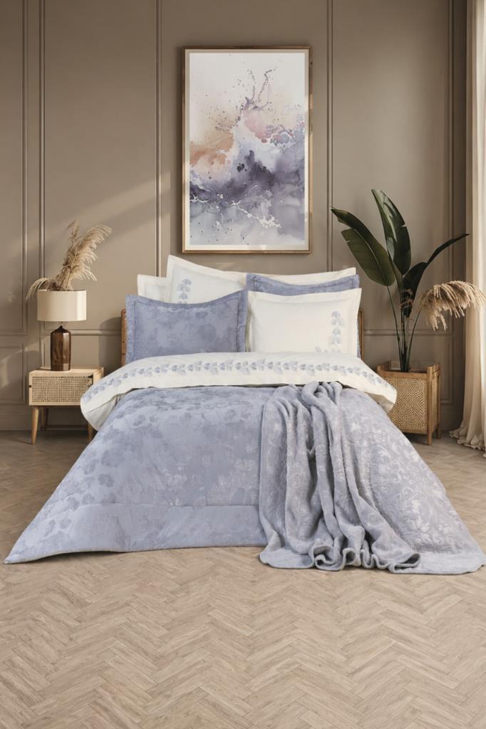 Çeyiz Diyarı Riva 10 Parça Çeyiz Seti Gri - 1