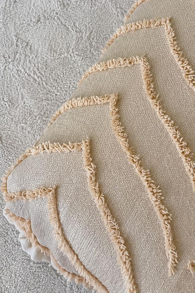 Çeyiz Diyarı Ruffle Sementina 2 Parça Tek Kişilik Pike Takımı Bej - 3