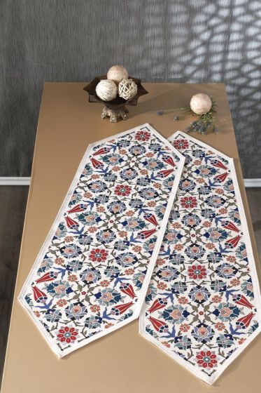 Çeyiz Diyarı Safiye 2li Lüks Runner 45x140 Cm - Çeyiz Diyarı