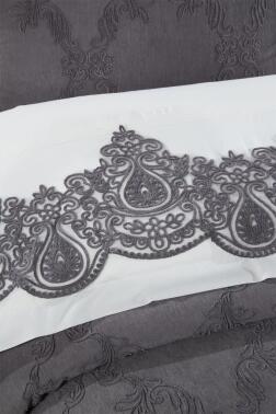 Çeyiz Diyarı Sahra 10 Parça Battaniyeli Çeyiz Seti Antrasit - 6