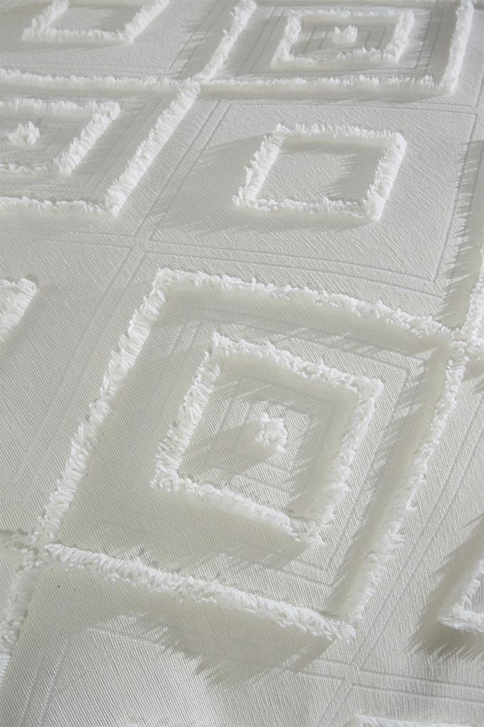 Çeyiz Diyarı Samira 2 Parça Tek Kişilik Pike Takımı Krem - 6