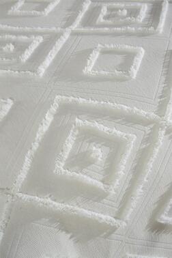 Çeyiz Diyarı Samira 2 Parça Tek Kişilik Pike Takımı Krem - 6