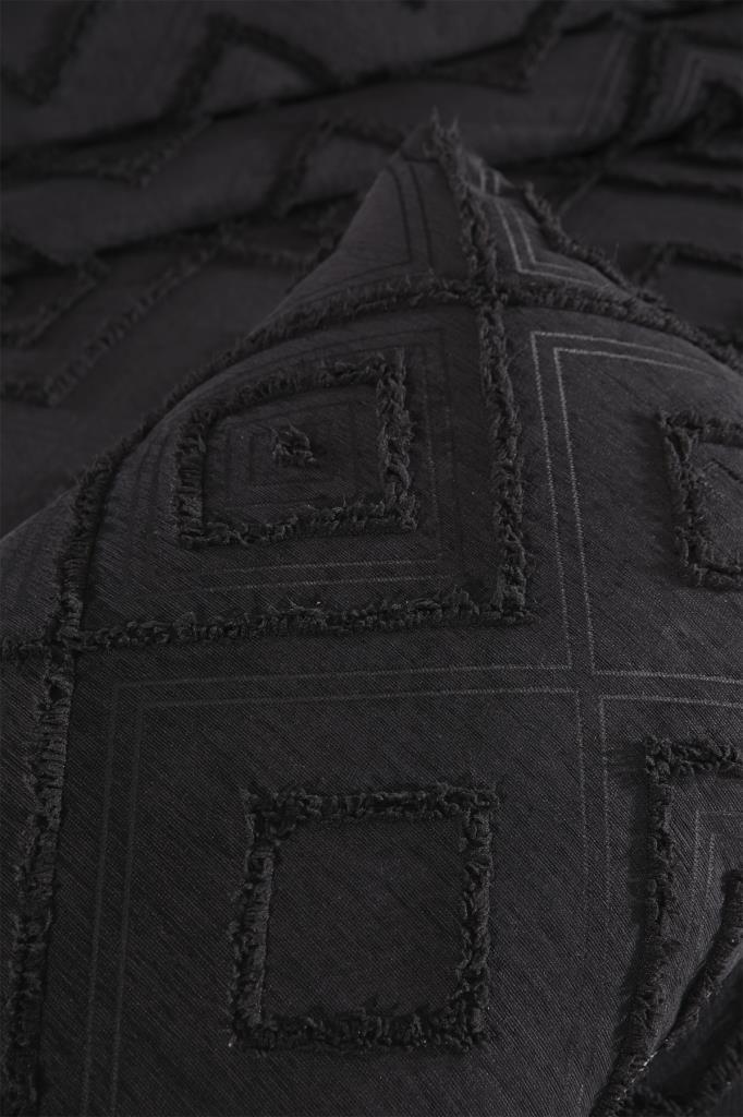 Çeyiz Diyarı Samira 2 Parça Tek Kişilik Pike Takımı Siyah - 5