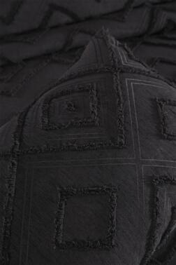 Çeyiz Diyarı Samira 2 Parça Tek Kişilik Pike Takımı Siyah - 5