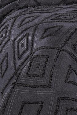 Çeyiz Diyarı Samira 3 Parça Çift Kişilik Pike Takımı Siyah - 2