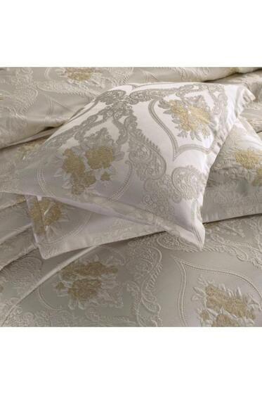 Çeyiz Diyarı Sandra Tek Kişilik Jakarlı Yatak Örtüsü Krem - Çeyiz Diyarı (1)