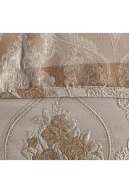 Çeyiz Diyarı Sandra Tek Kişilik Jakarlı Yatak Örtüsü Krem - 3