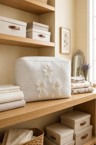 Çeyiz Diyarı Saten Yorgan Hurcu 95x45x45 cm - 