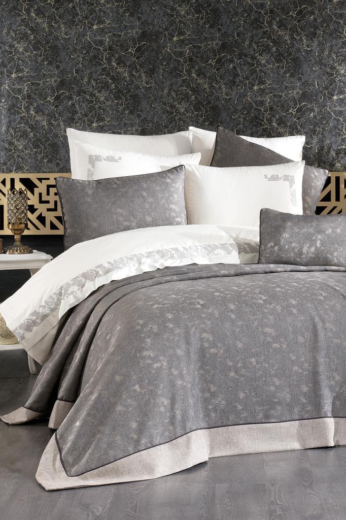 Çeyiz Diyarı Selda 10 Parça Çeyiz Seti Gri - 1