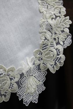 Çeyiz Diyarı Selina 5 Parça Keten Salon Takımı Krem Gold - 2