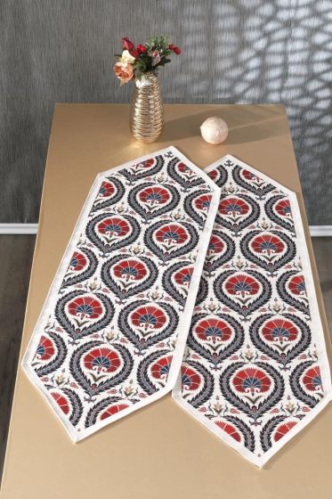 Çeyiz Diyarı Sema 2li Lüks Runner 45x140 Cm - Çeyiz Diyarı