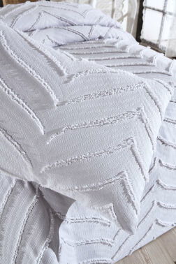 Çeyiz Diyarı Sementina 2 Parça Tek Kişilik Pike Takımı Gri - 2