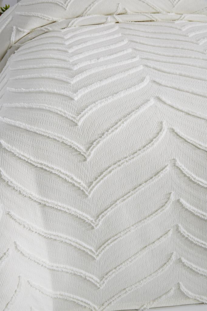 Çeyiz Diyarı Sementina 2 Parça Tek Kişilik Pike Takımı Krem - 6