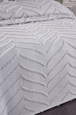 Çeyiz Diyarı Sementina 3 Parça Çift Kişilik Pike Takımı Gri - 3